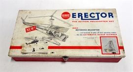 1959 Gilbert Erector Helicopter Set No 10181