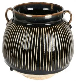 Song Dynasty Black Glazed Jar