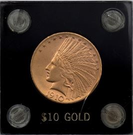 US 1910 Indian Head gold $10 coin