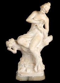 Italian marble sculpture of a beauty