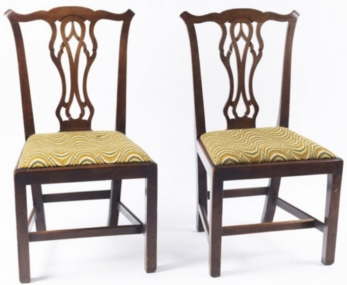 Chippendale mahogany dining chairs