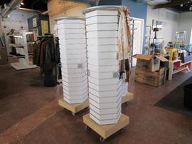 Revolving accessory towers and hooks