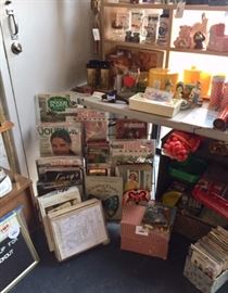 Kitsch, magazines, craft supplies