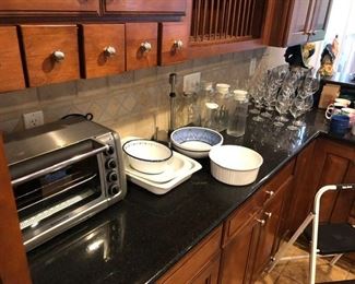 Toaster Oven and Kitchenware