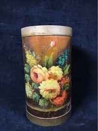  Tole Painted Wooden Umbrella Stand