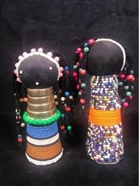 African Seed Bead Dolls