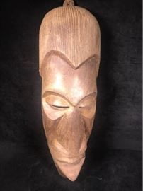 African Wood Tribal Mask 1 of 2