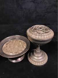 Seba Silverplate Flower Frogs