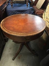 Mahogany Claw Foot Side Table Antique