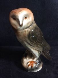 Porcelain Owl unsigned