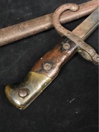 French Bayonet and Scabbard