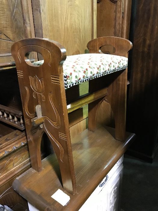 Art Nouveau stool
