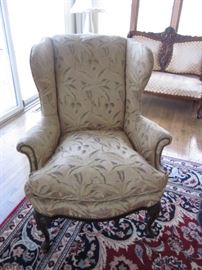 Tufted Wing Chair Seating