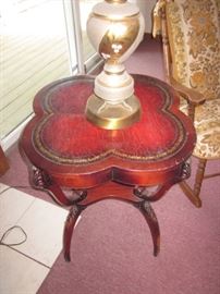 Leather Top Mahogany Tables