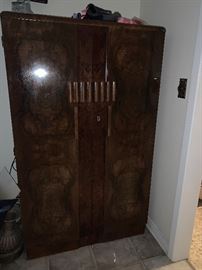 Art Deco Cabinet with Optional Insert for Wine Bottles!