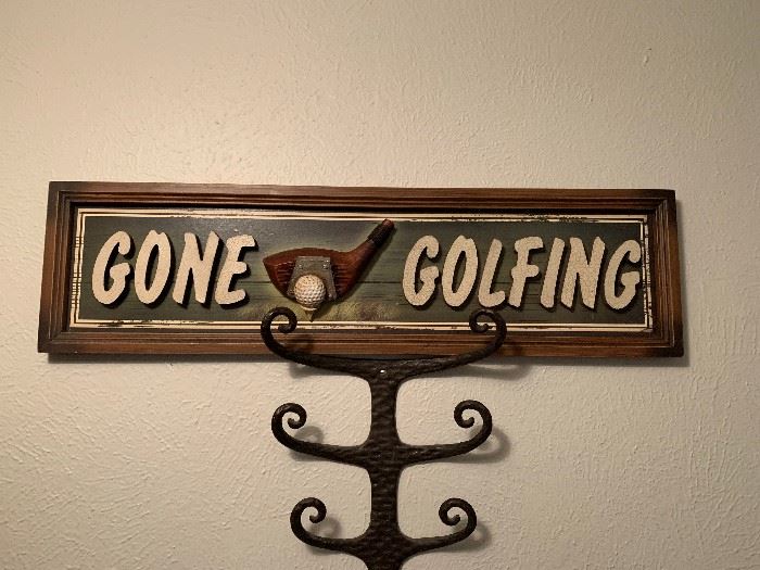 Gone Golfing Plaque