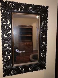 Lovely Mirror with Wood Frame