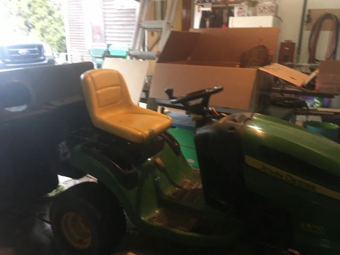 john deere mower tractor