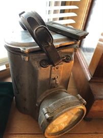 Antique fire truck lamp... batteries included.
