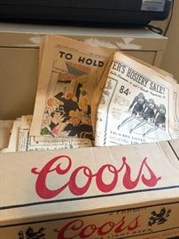 Come dig a little in these old newspapers