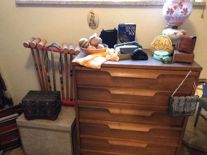 Find this cute midcentury chest in the closet, and bring him home to shine