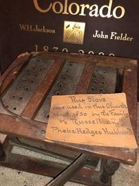 This is the kind of antique we like, complete with a little note of providence