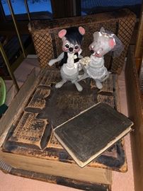 Fabulouse old bible and dictionary