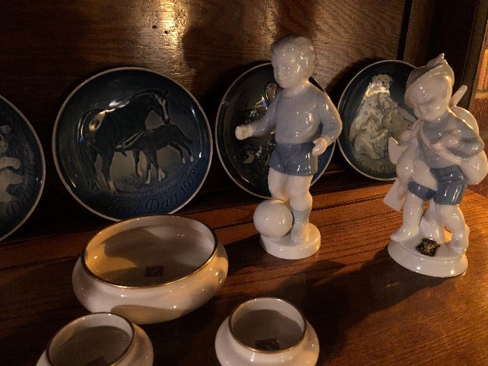 Check out the cases for more signed ceramics