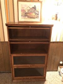 Fabulous lawyers cabinet for to keep all your collectibles dust free! - or your law books.