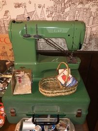 From the 50’s this Elna sewing machine is a beauty