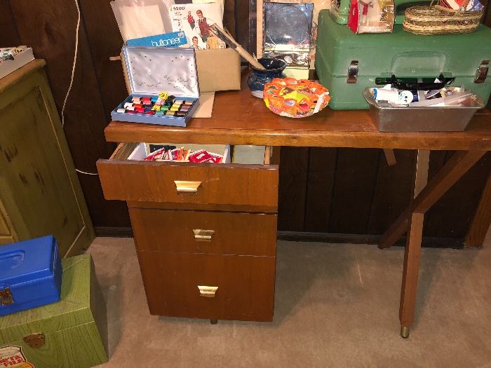 And a cute sewing desk as well