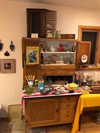 This Sellers kitchen cabinet is the one you’ve been waiting for. We have so enjoyed staging it up, and so will you!