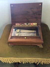 This Swiss made music box will make you want to waltz to Vivaldi. It is a handcrafted beauty and sounds lovely