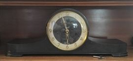 Antique Wind-Up Mantel Clock with Key