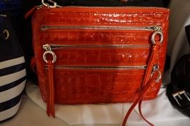 Red Brahmin Handbag