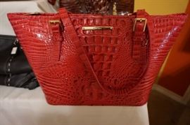 Large Red Brahmin Handbag