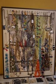 Large selection of costume jewelry