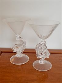 Pair of Young & Constantin handblown glasses