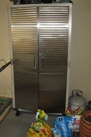 Seville Classic rolling 2 door tower storage cabinet 3’ W x 18” D x 6’ T