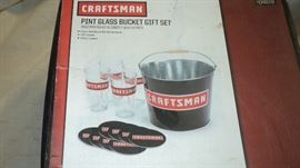 Craftsman Ice Bucket Set with Pint Glasses