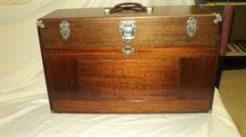 Gerstner Machinist Tool Box in Rare Walnut.  Really nice