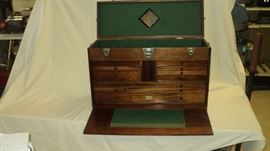 Gerstner Machinist Tool Box in Rare Walnut.  Really nice