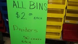 Storage Bins....No discount    all bins are $2 each....any size any color