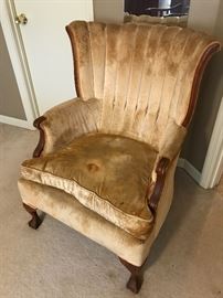 Tufted chair great for a redo
