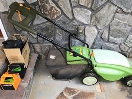 Battery operated lawn mower