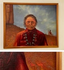 Signed Native American Picture