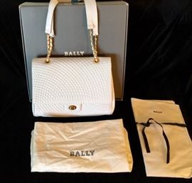 Vintage Bally Handbag with Box, Dust Bag, Dust Cloth (EXCELLENT Condition)