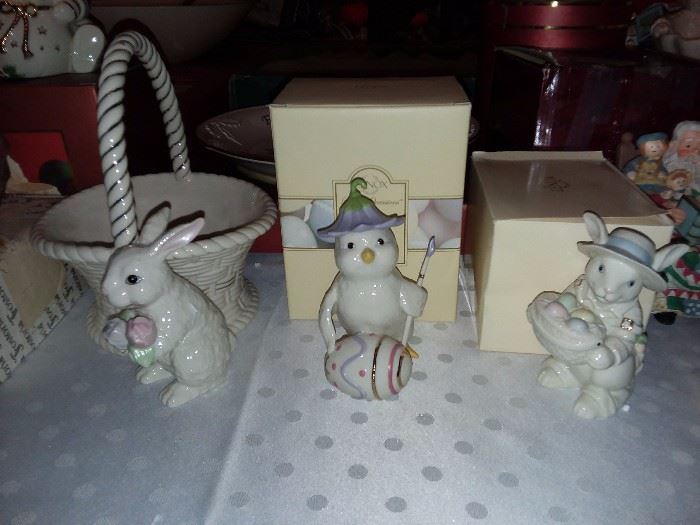Lenox Easter Figurines W/ Boxes