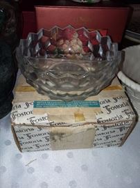 Vintage Fostoria Glassware W/ ORIGINAL Box