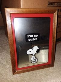 Vintage Snoopy Mirror
